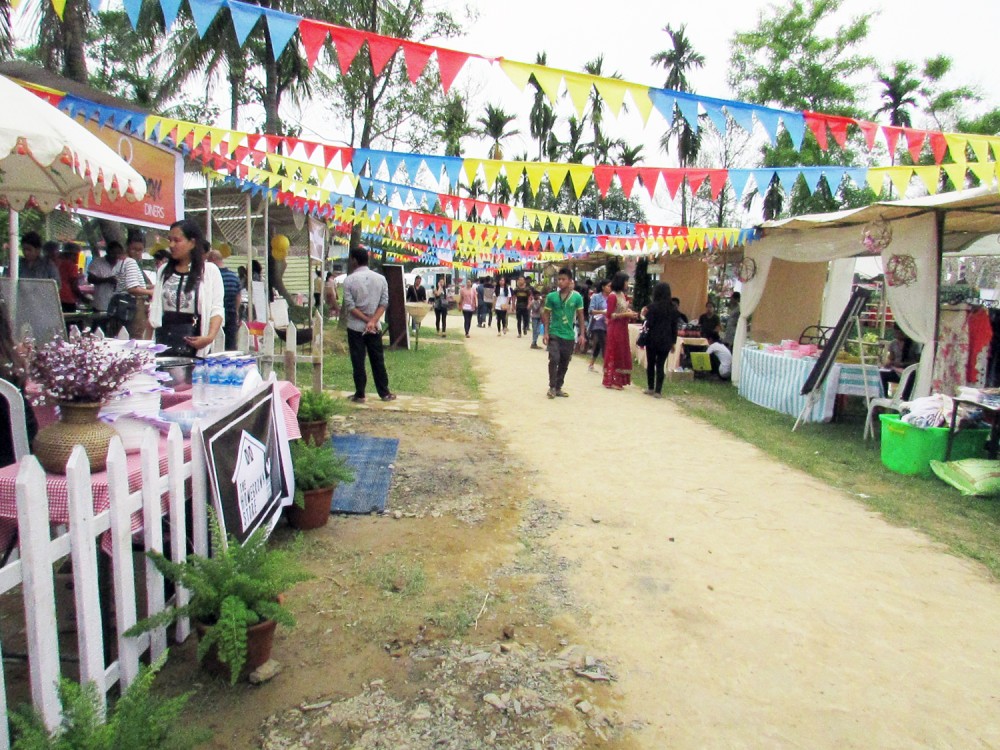 The Makers Market at Aiko Greens, Dimapur on Saturday.